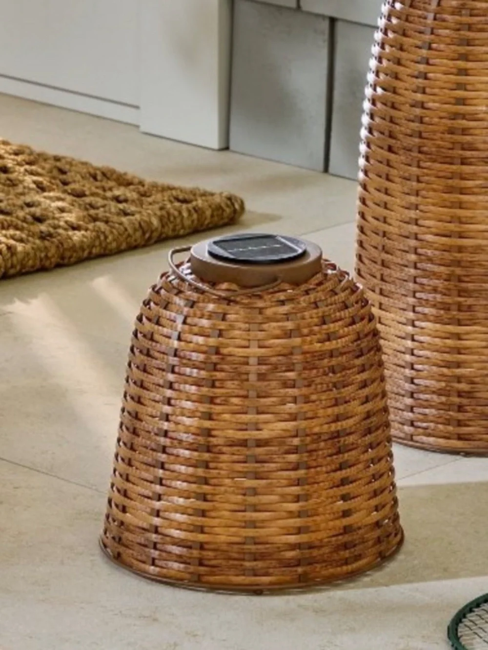 Woven Solar Lantern Small - Hearth & Hand Magnolia